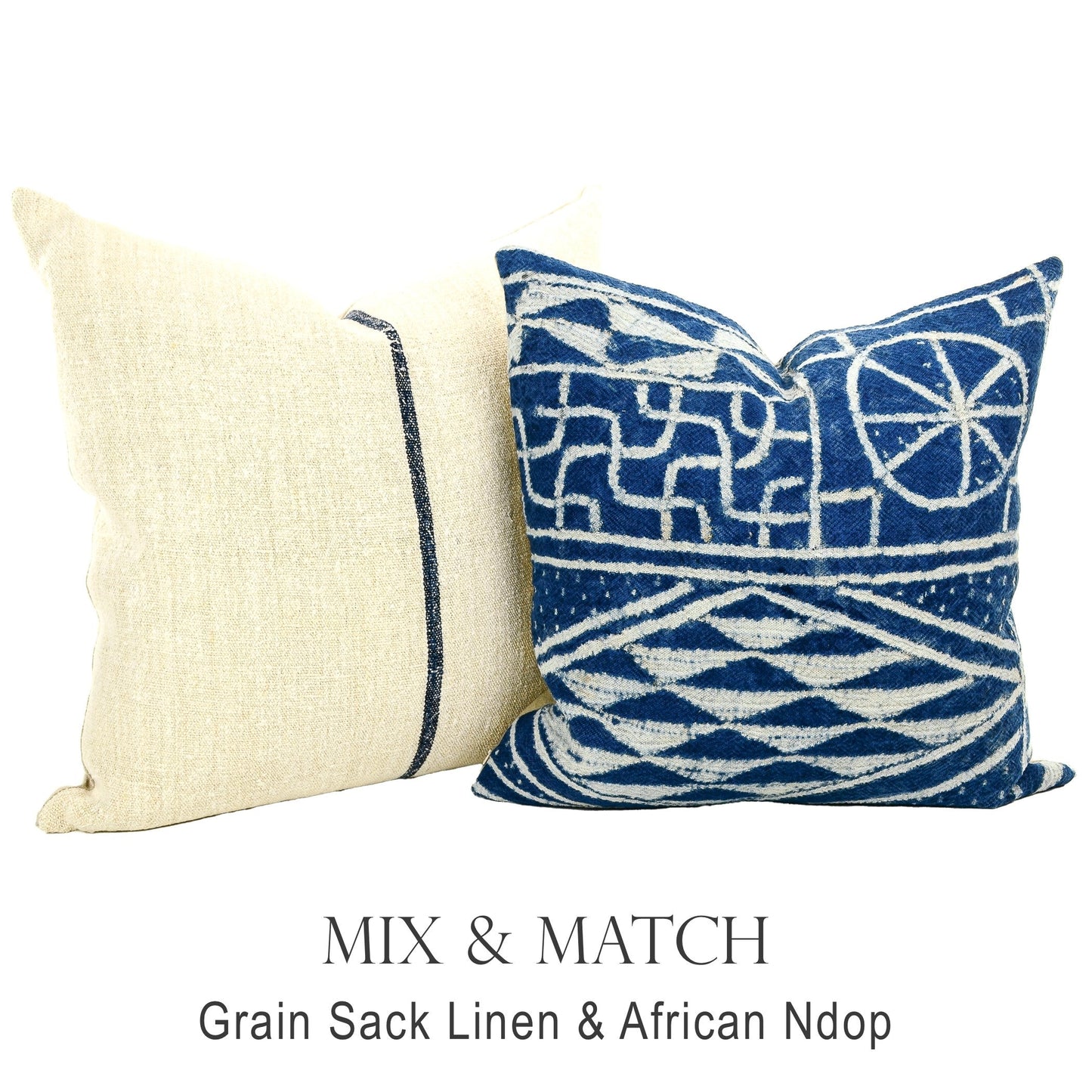 Mix and match pillows from different fabrics and colors