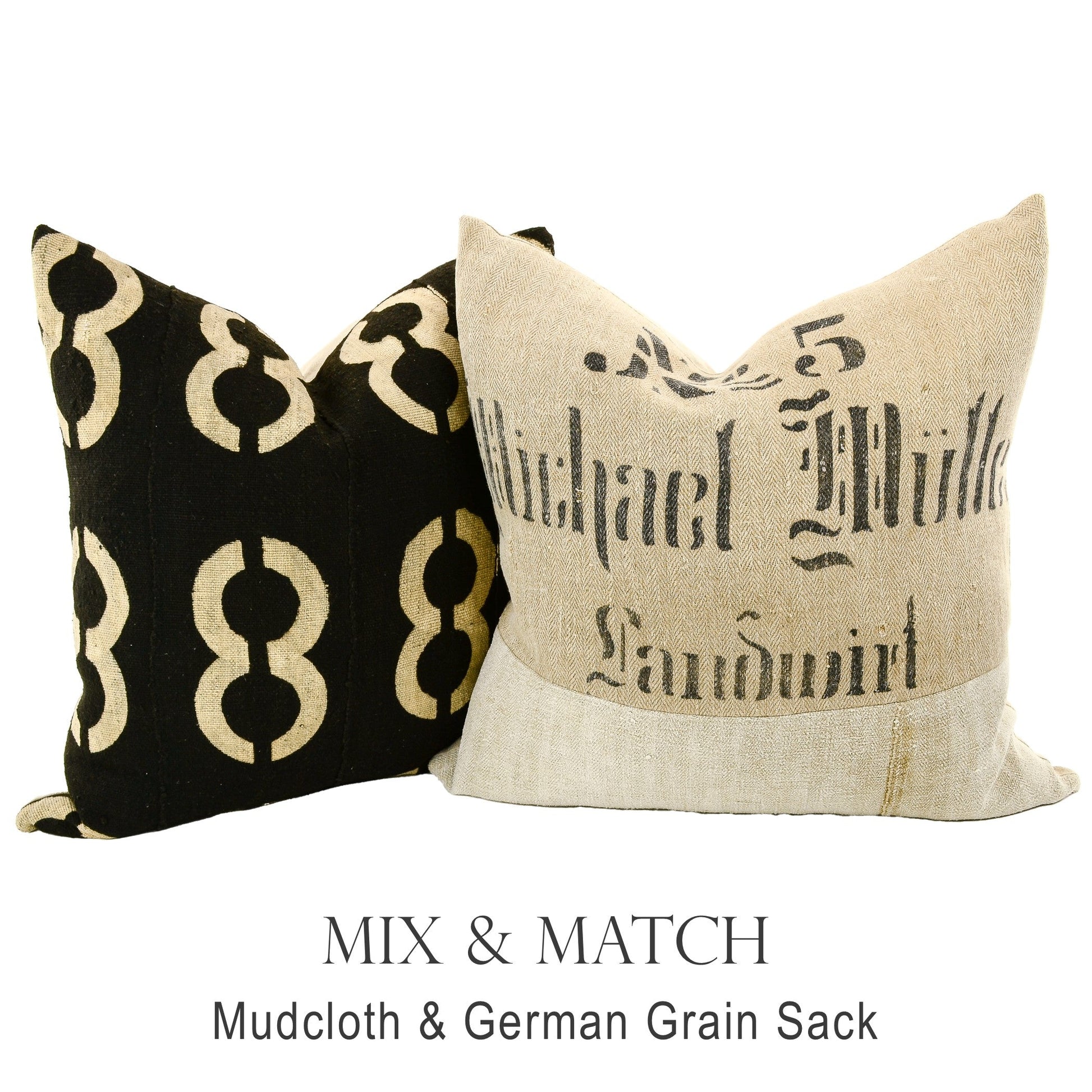 Mix and match pillows from different fabrics and colors