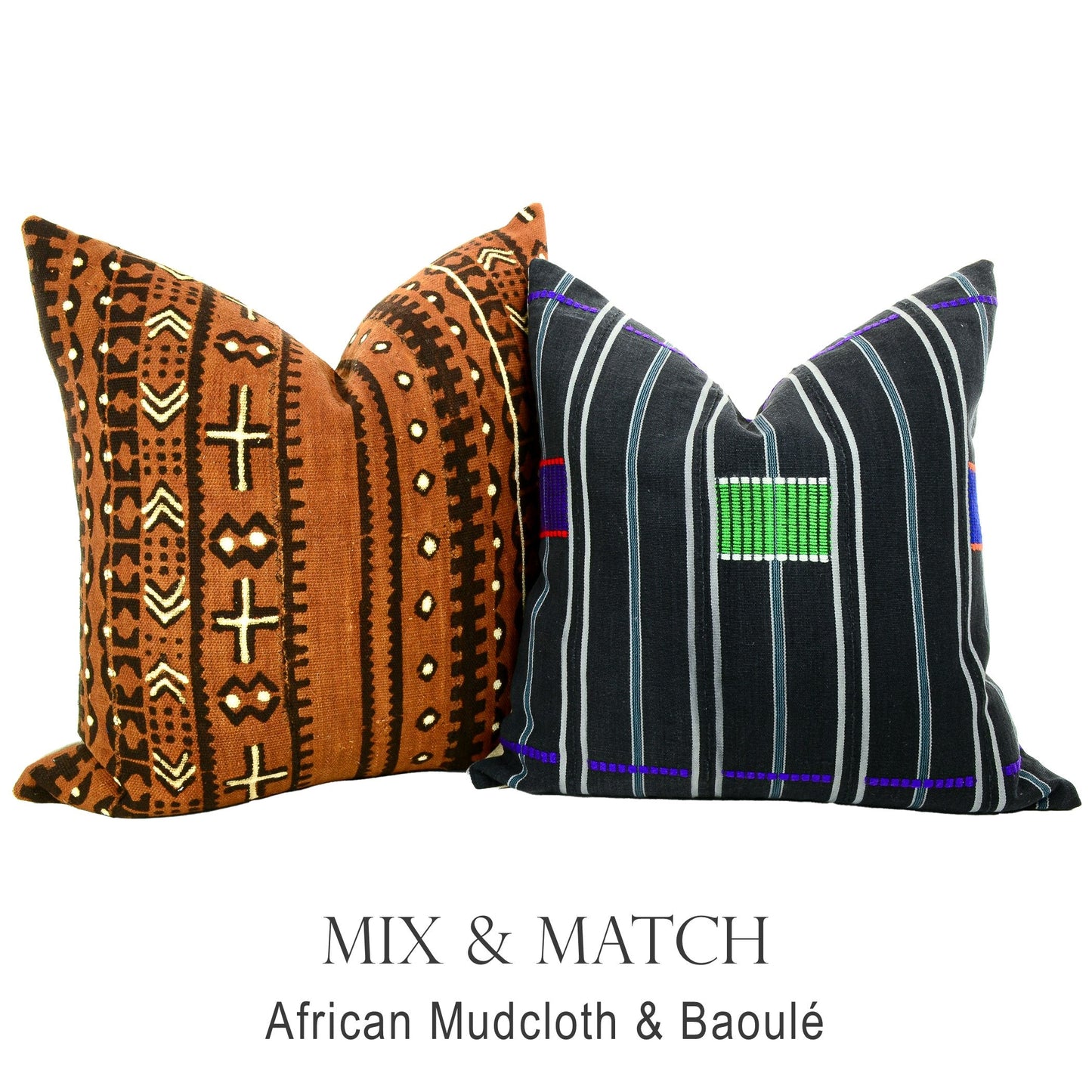 Mix and match pillows from different fabrics and colors