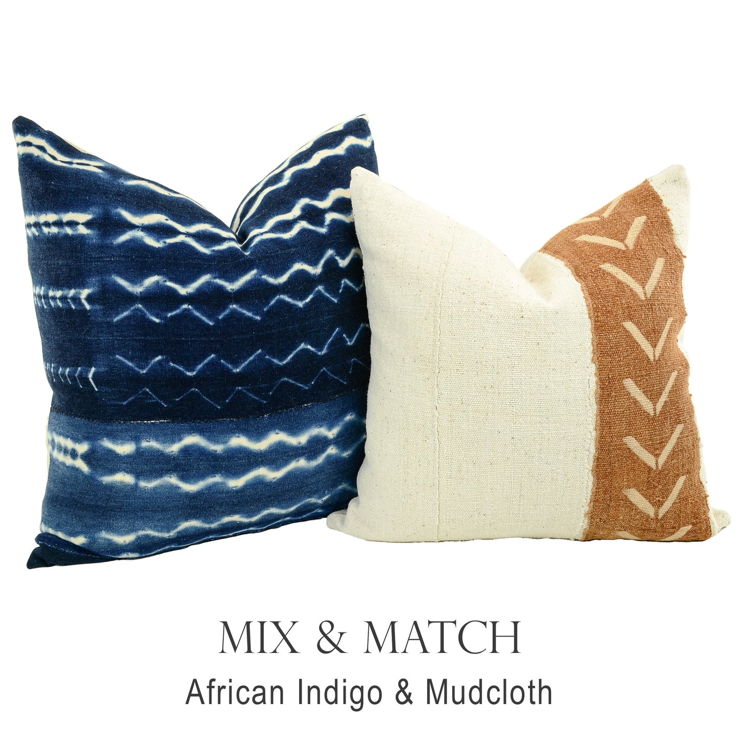 Mix and match pillows from different fabrics and colors