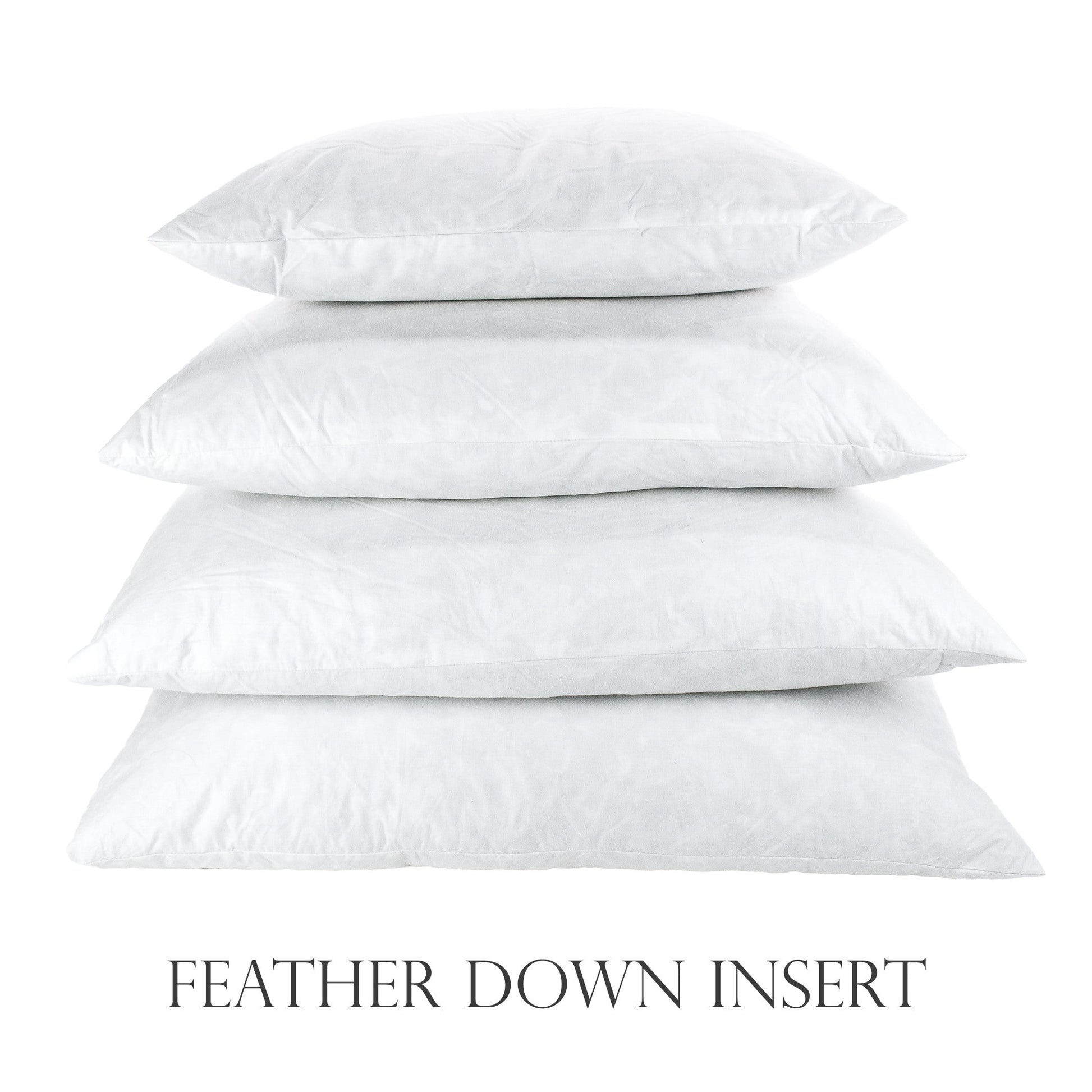 Luxury white hypoallergenic feather/down pillow inserts