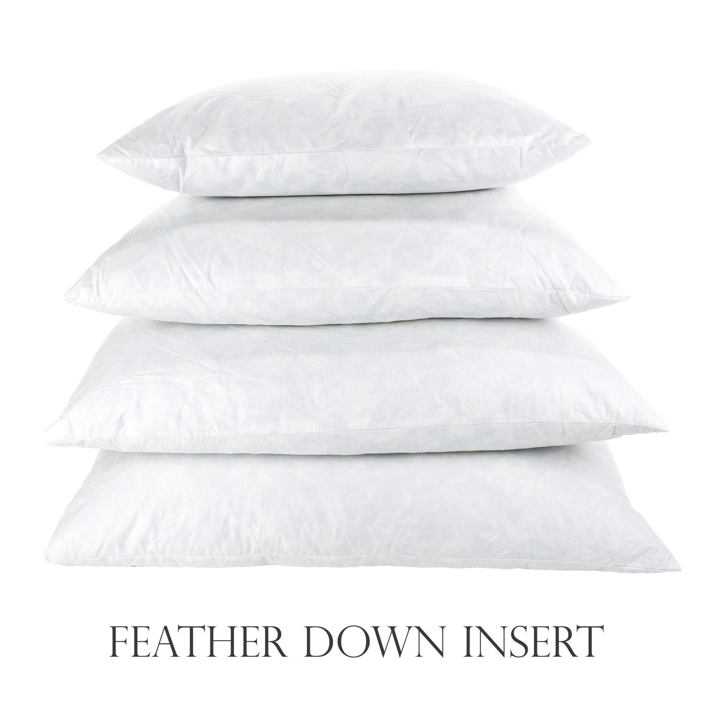 Luxury hypoallergenic feather/down pillow inserts