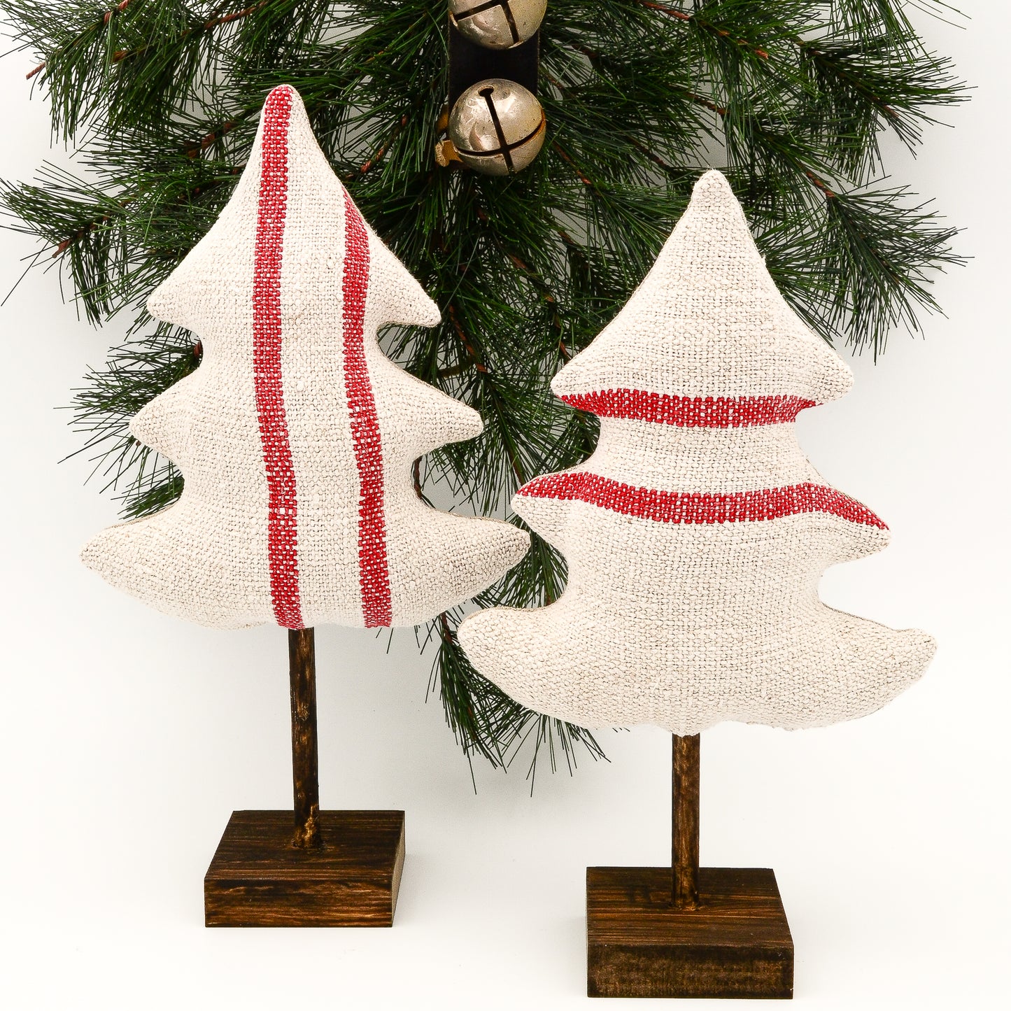 Antique Handwoven Grain Sack Holiday Trees – Modern/Farmhouse/Country