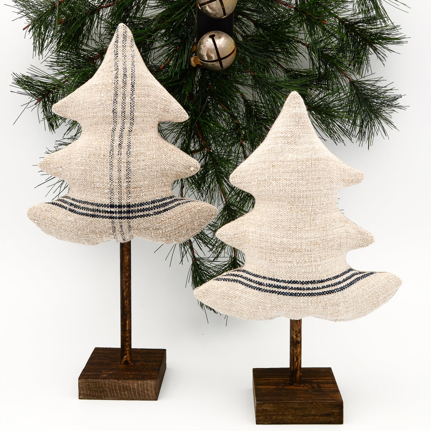 Grain Sack Linen Christmas Trees - Rustic Modern Farmhouse/Country