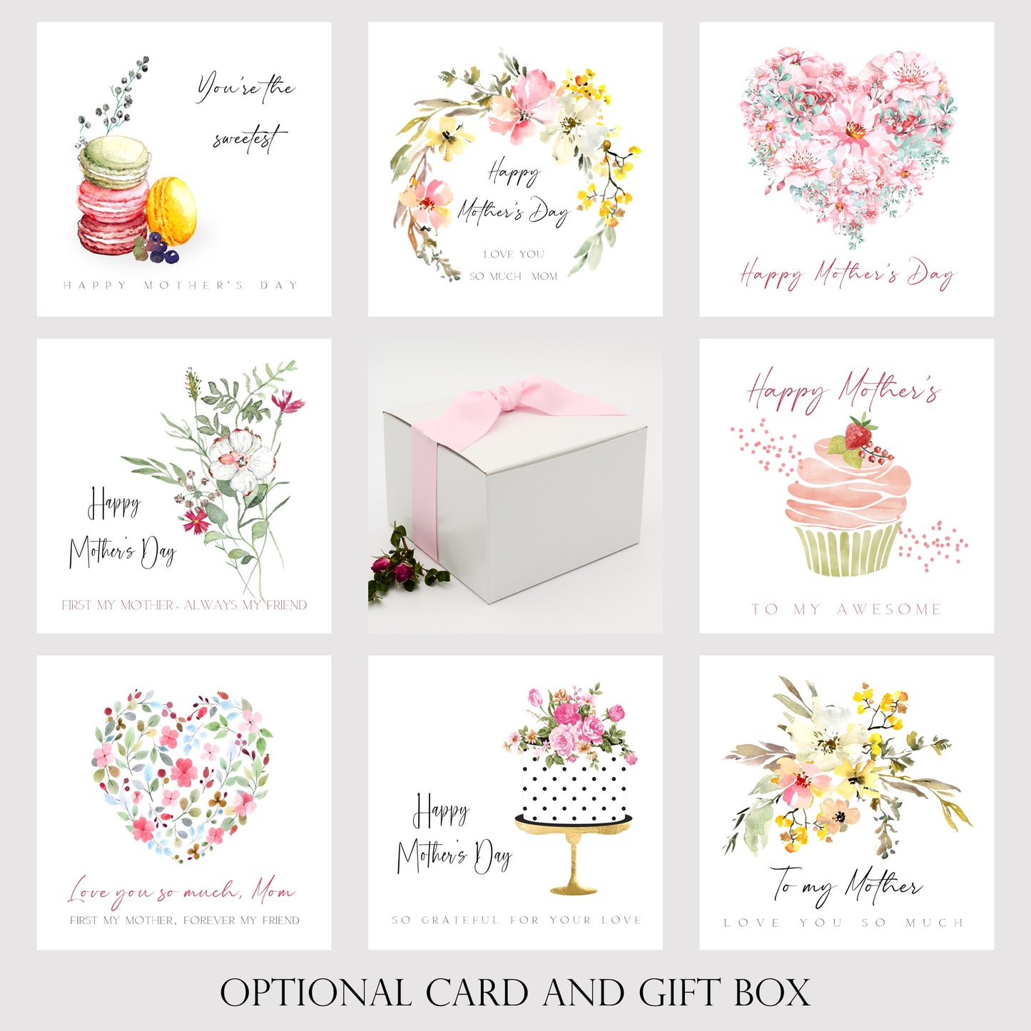 Gift Box & Personalized Card -Mother's Day