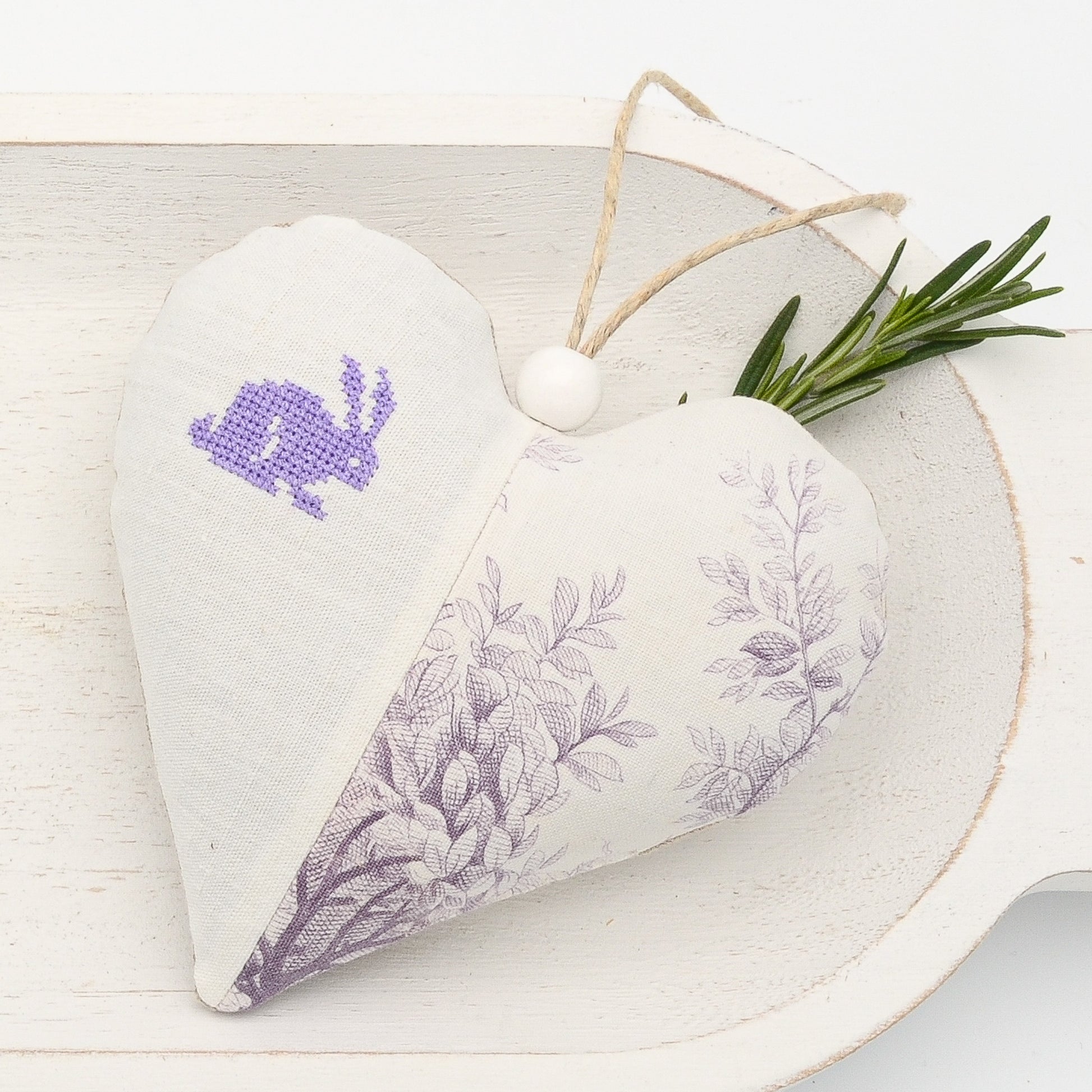 Purple Bunny Lavender Sachet Heart