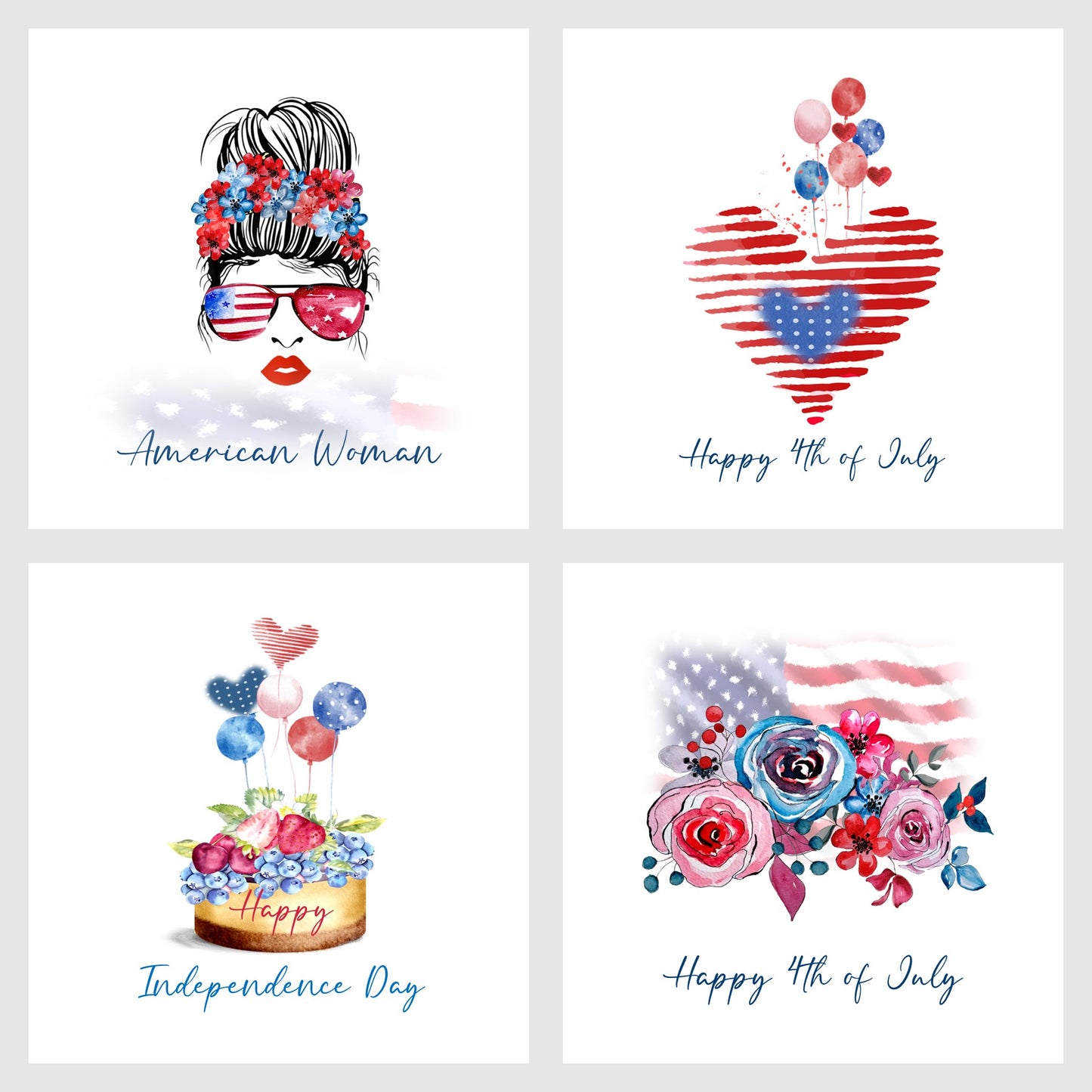Choose from a selection of four greeting cards.