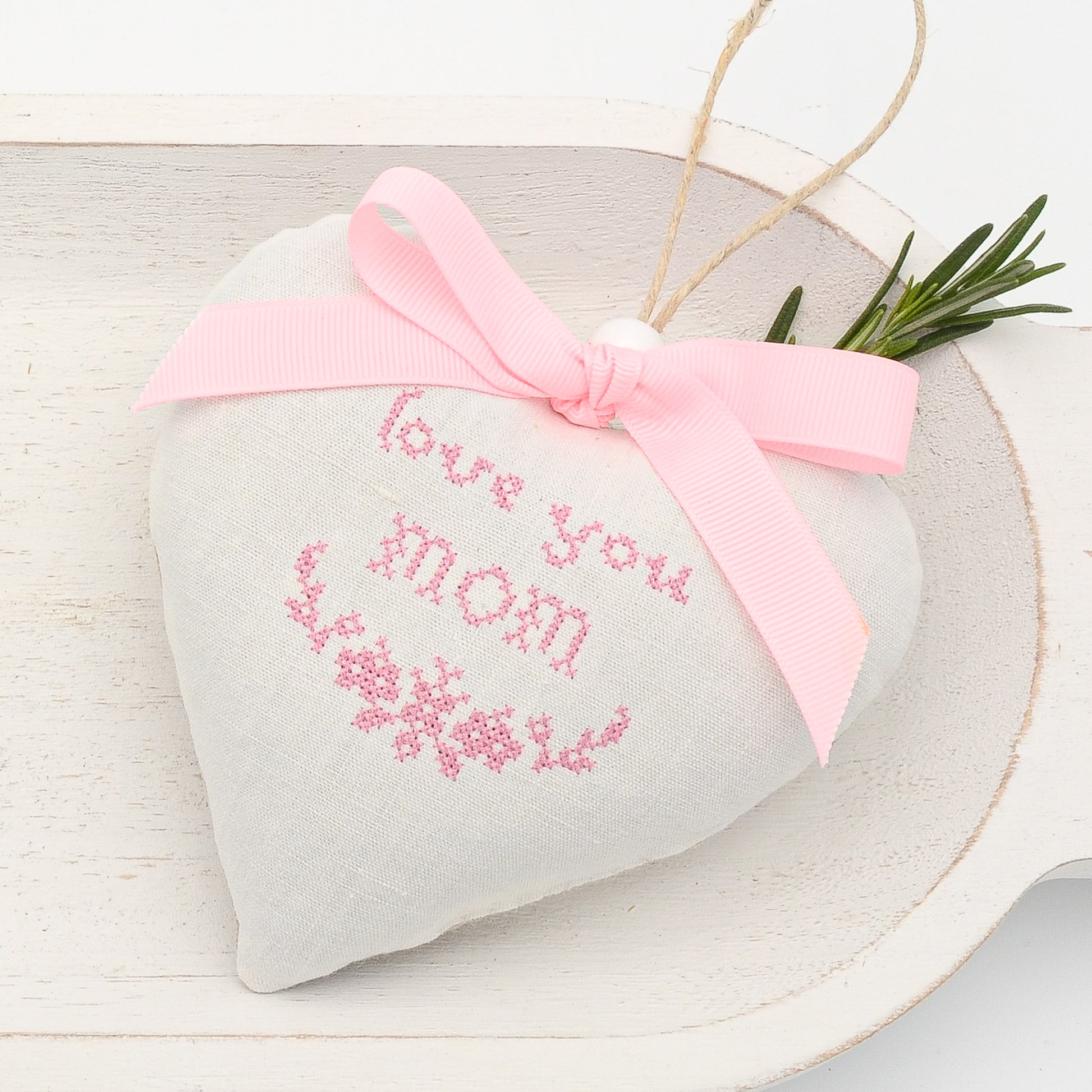 Love You Mom Handcrafted Lavender Sachet