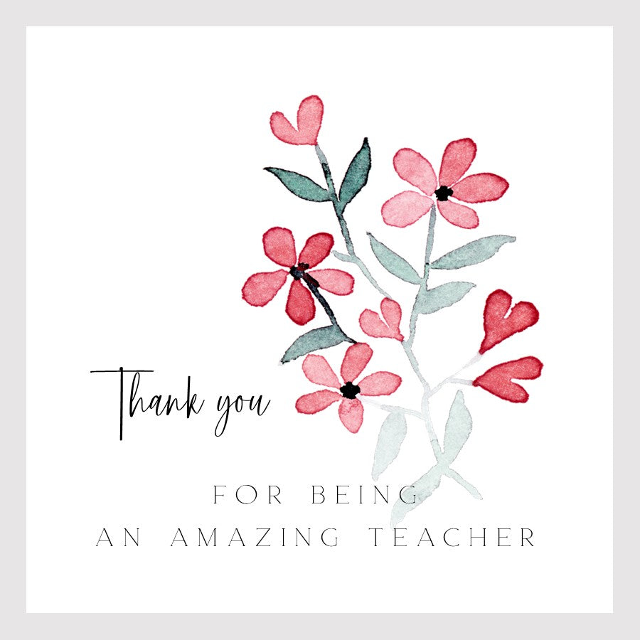 Pink pimpernels greeting card
