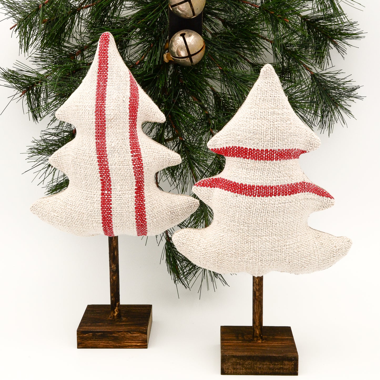 Antique Handwoven Grain Sack Holiday Trees – Modern/Farmhouse/Country