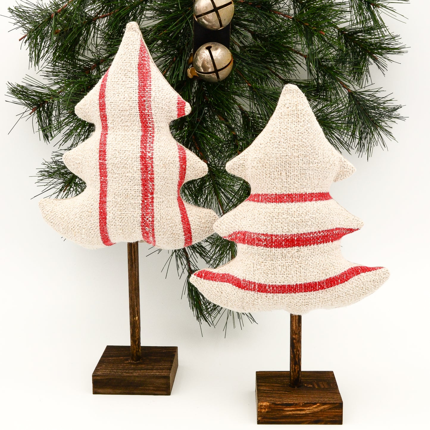 Grain Sack Linen Christmas Trees - Rustic Modern Country/Farmhouse