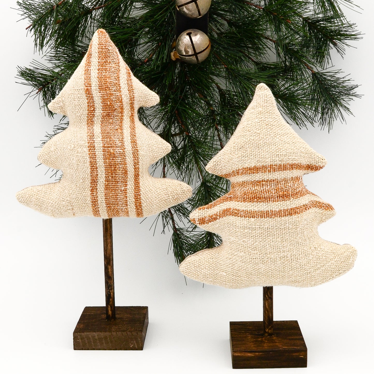 Vintage Linen Holiday Trees - Modern/Country/Farmhouse Christmas Decor